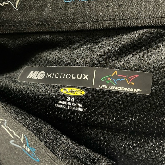 Greg Norman microlux blue pattern shorts 34 - Picture 6 of 6